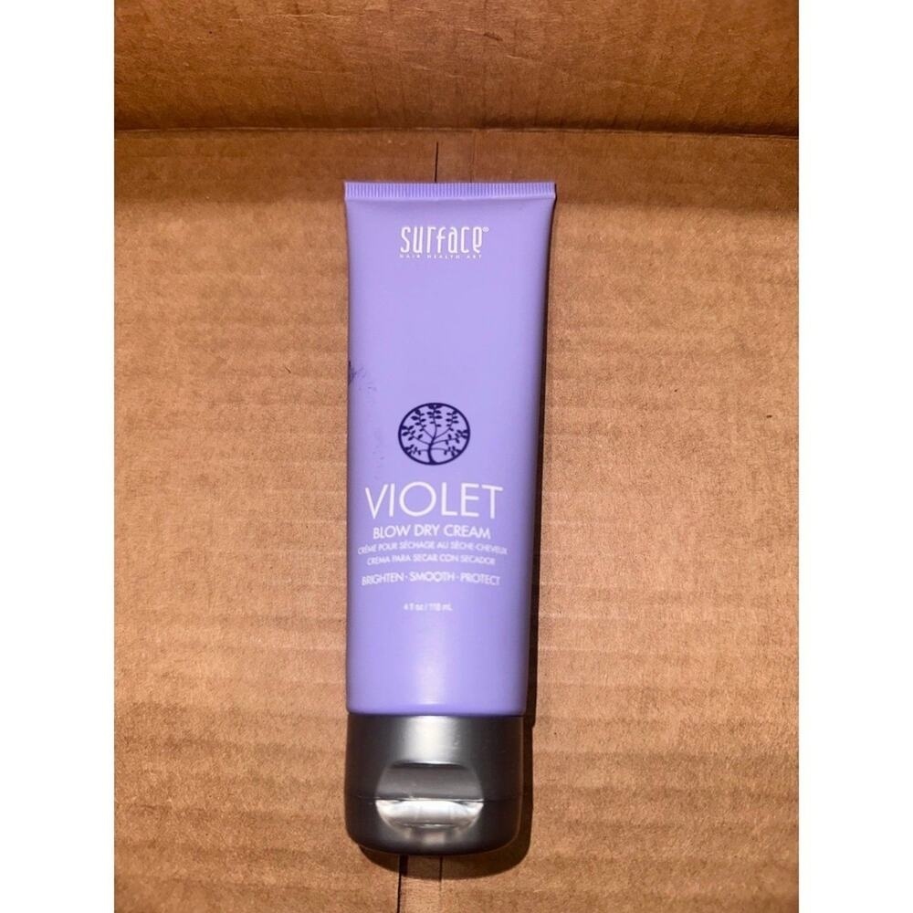 Surface Hair Violet Blow Dry Cream‎ Brighten Smooth Protect Purple Toning Cream